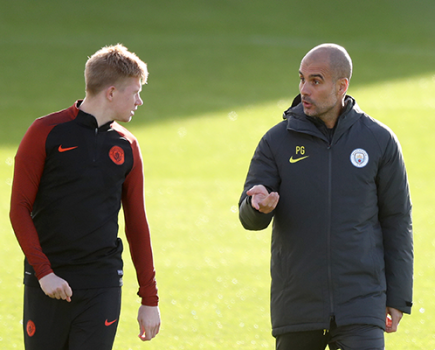 Pep Guardiola Kevin De Bruyne