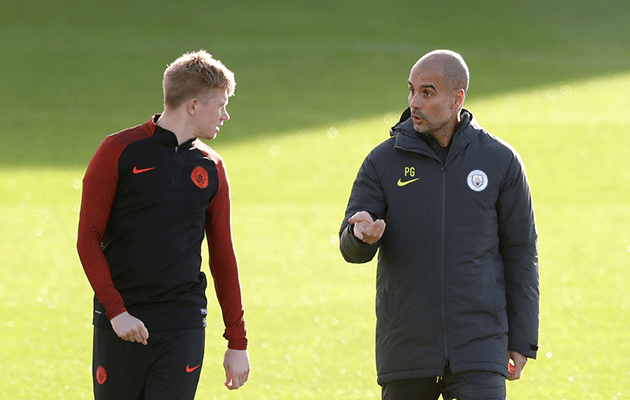 Pep Guardiola Kevin De Bruyne