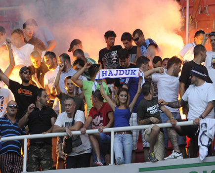 Hajduk Split fans referee Croatia