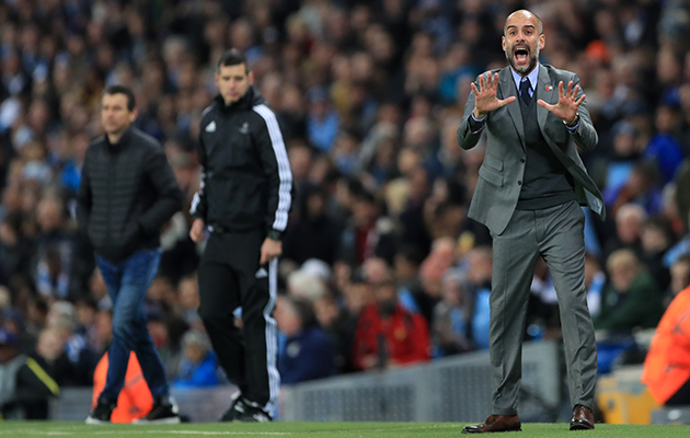 Pep Guardiola Manchester City vs Barcelona