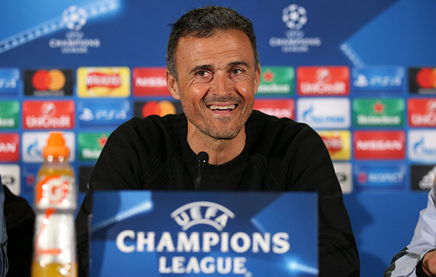 Barcelona coach Luis Enrique Messi Man City