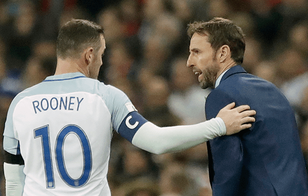 Wayne Rooney Gareth Southgate England