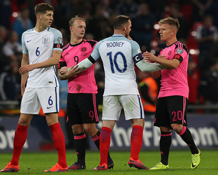 John Stones Wayne Rooney England v Scotland