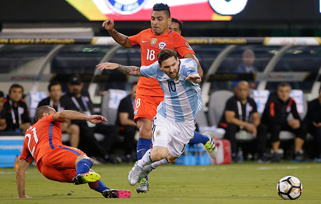 Lionel messi Argentina Chile