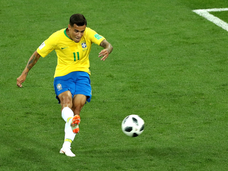 Coutinho curls in a stunning goal