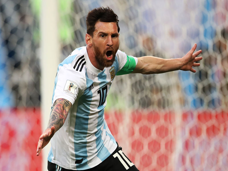 Watch: Sensational control from Messi to open his account at Russia 2018